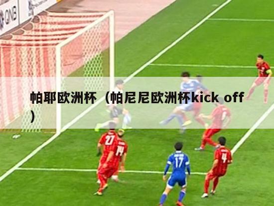 帕耶欧洲杯（帕尼尼欧洲杯kick off）