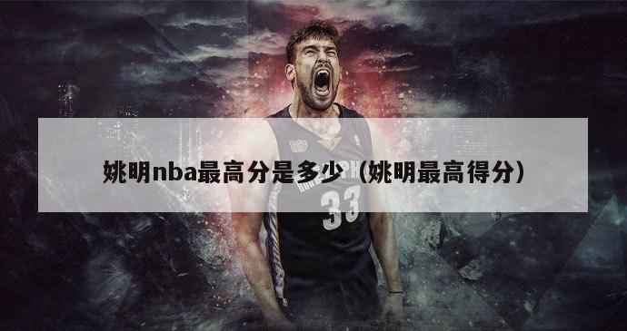 姚明nba最高分是多少（姚明最高得分）